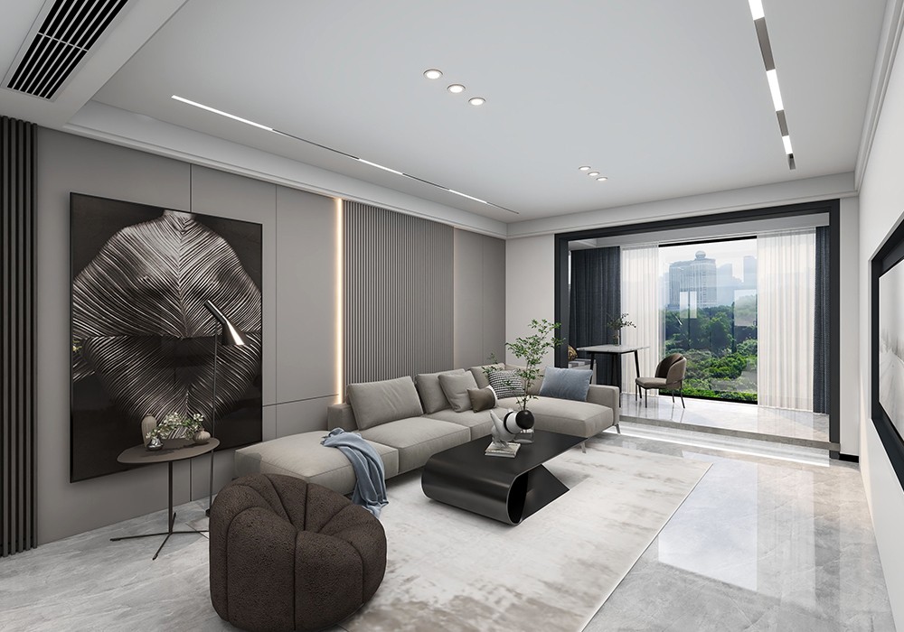 Decoration case of three bedrooms and two halls in Baoshan (effect