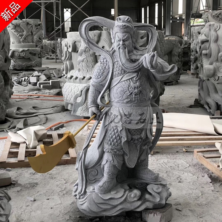 Temple stone sculpture Guan Gong Guan Yu statue (see more pictures ...