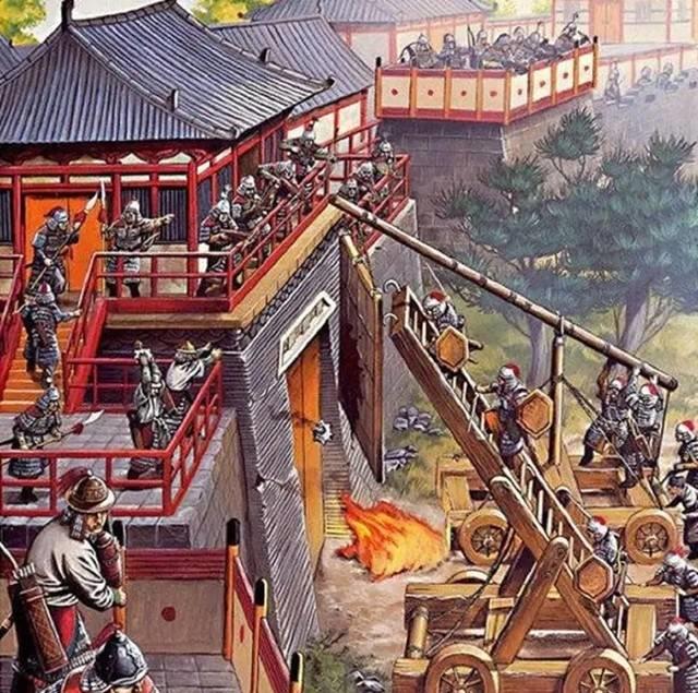 In primordial ancient siege warfare, why would one rather risk a ladder ...