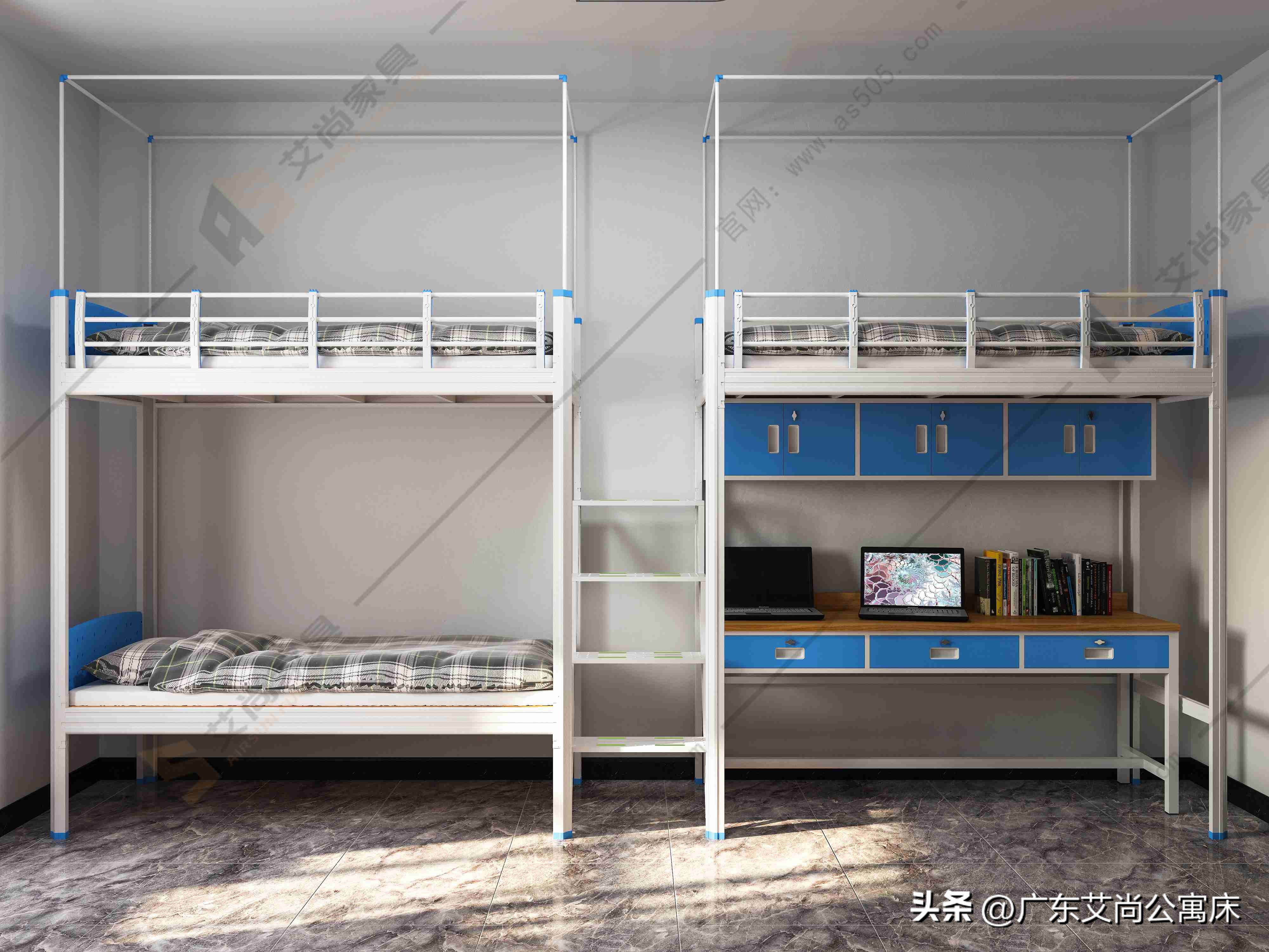 What are the common classifications of student dormitory apartment beds
