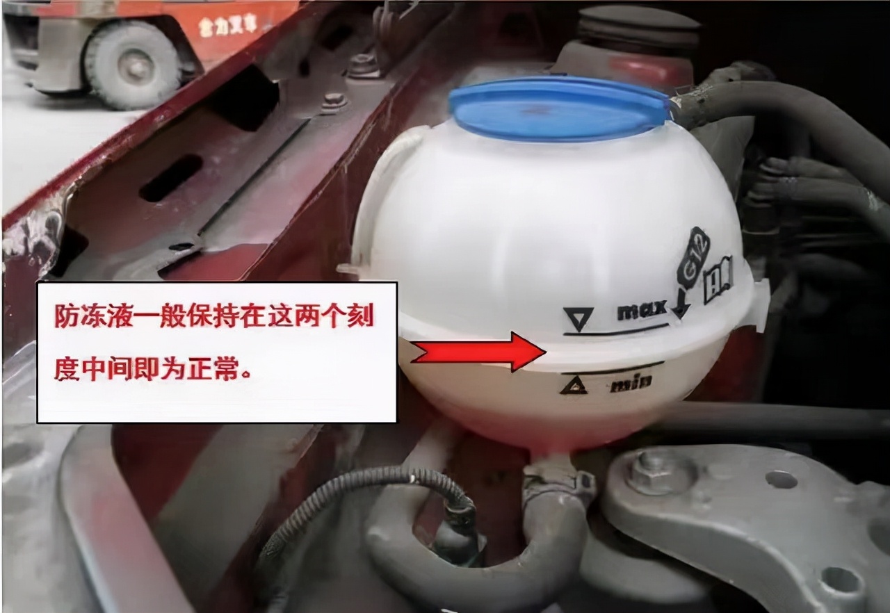 What should I do if glass water is added to the coolant and antifreeze