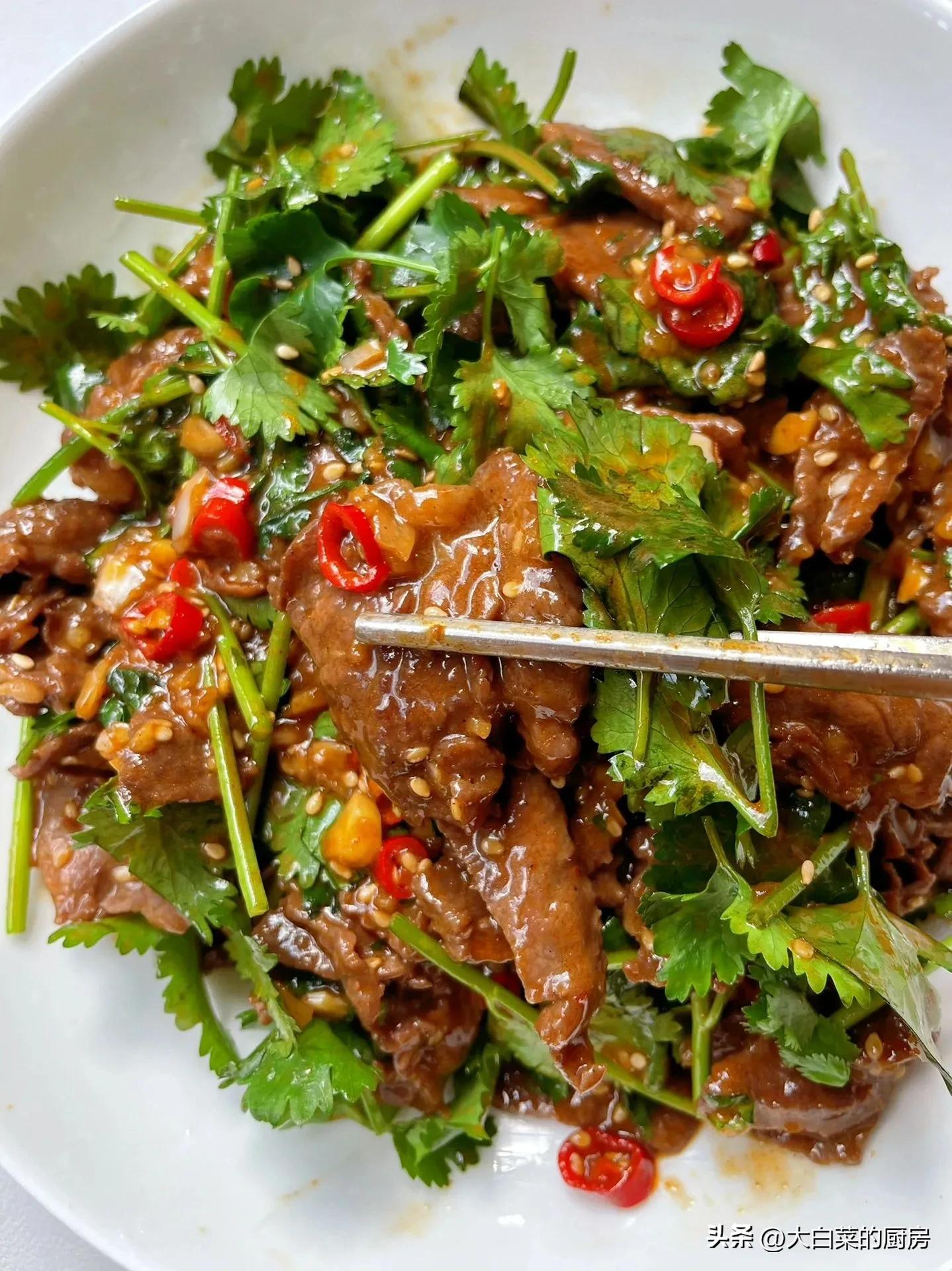 Coriander and beef are a natural match. Make it when you have no