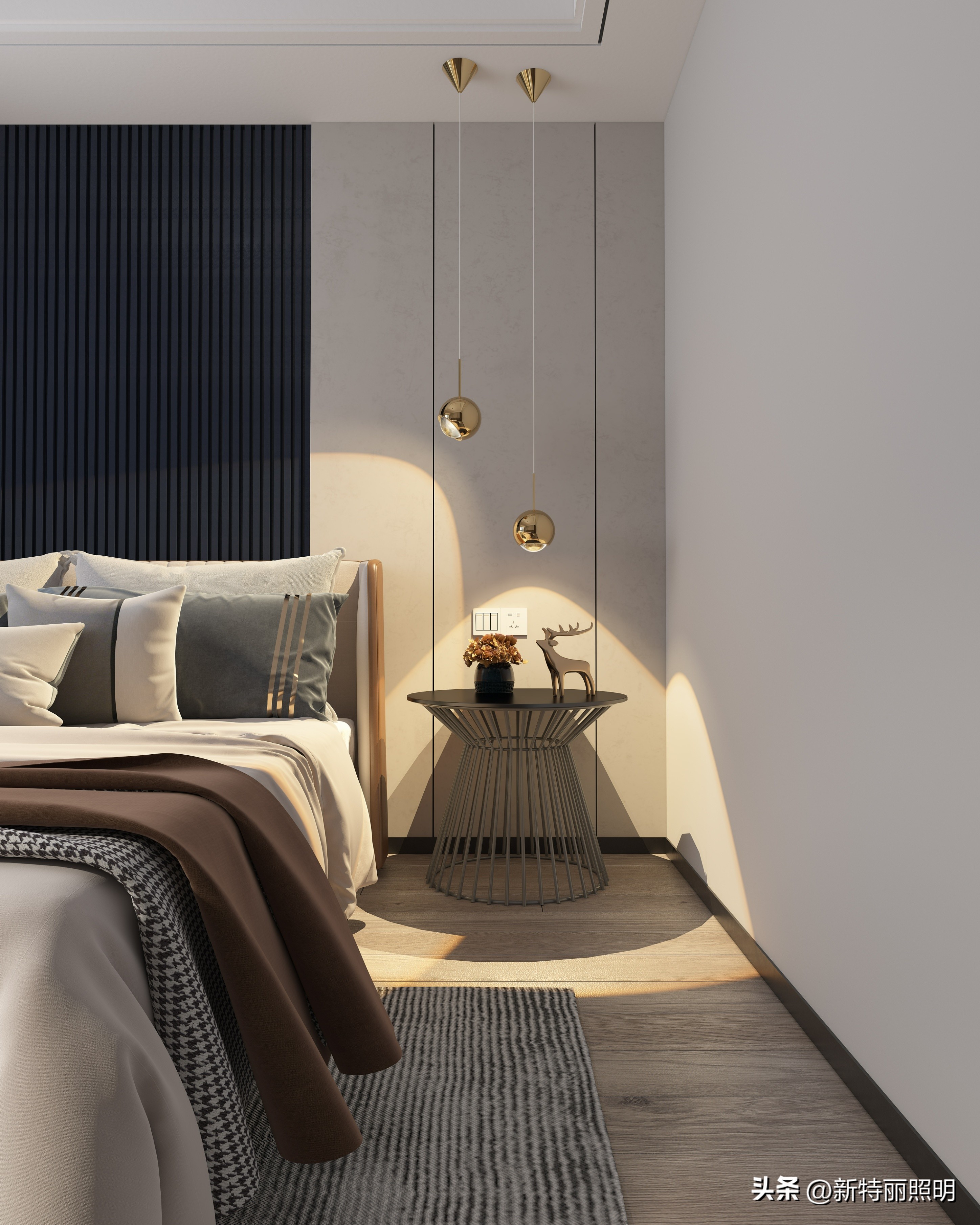 The bedroom is too small, how to decorate it to look good? These lamps