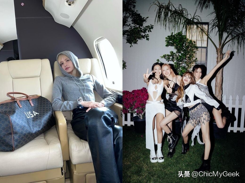 The inside of Blackpink's private jet is exposed! Burn 5 million every