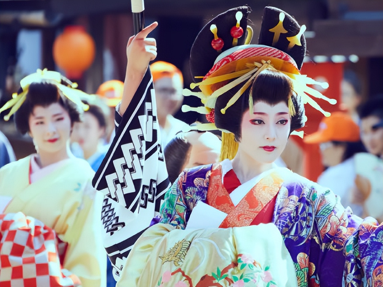 Japanese oiran culture, the status is very noble, you can choose guests