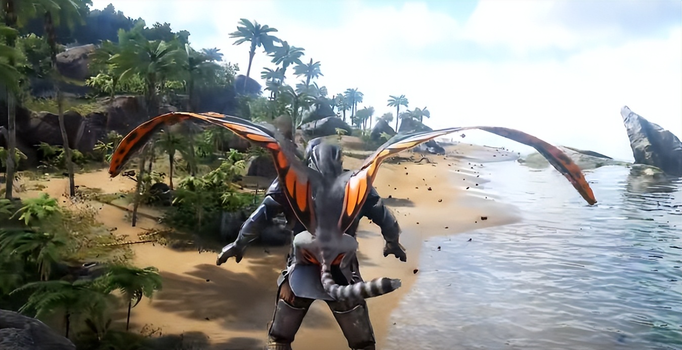 The best shoulder pet in "Ark Survival Evolved", the Chinese pterosaur