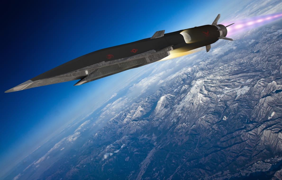 Zircon hypersonic missile, targeting large surface warships, with a ...