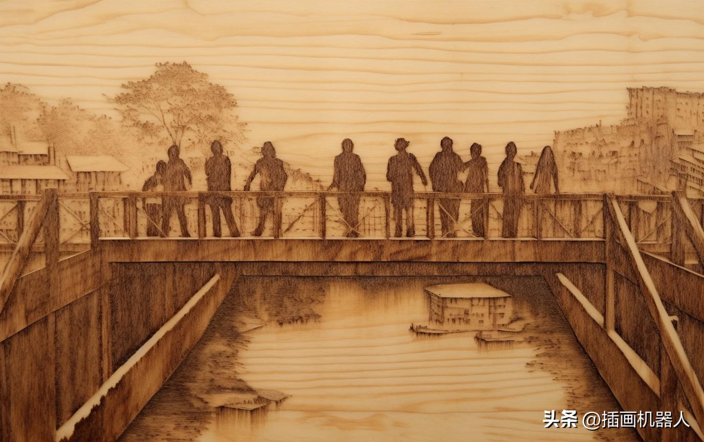 prompt design guide - wooden pyrography style - iNEWS