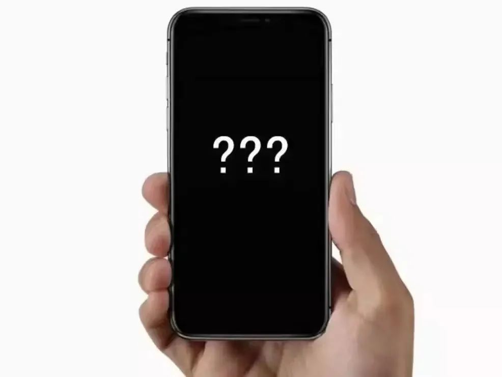 What should I do if the iPhone can't turn on with a black screen?see