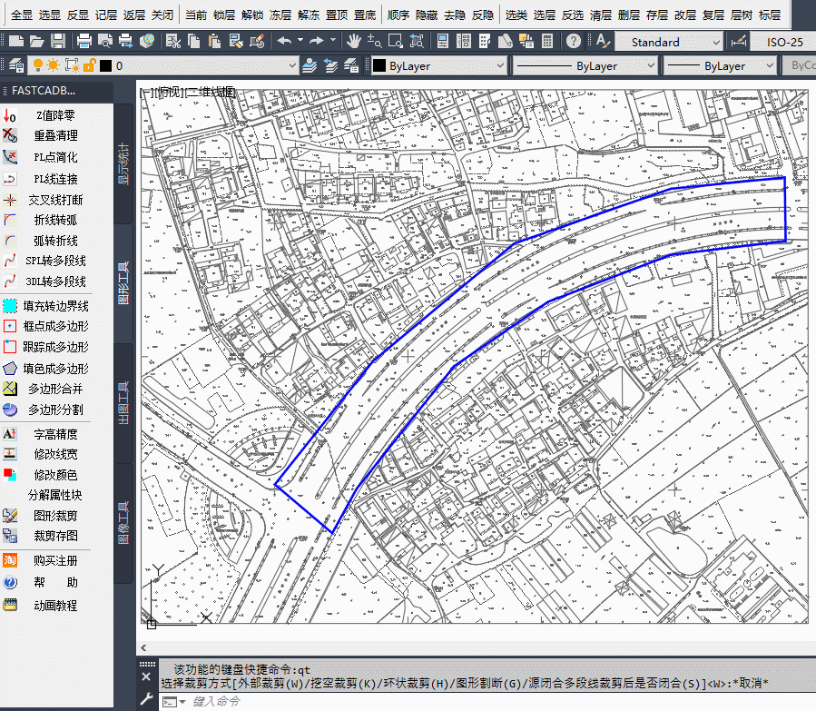 CAD topographic map cropping tool - 142d962001d6401784e81ca9d874f3b5