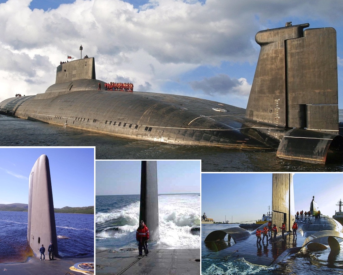 The Largest Submarine In Active Service In The World Russian Akula Typhoon Class Ballistic