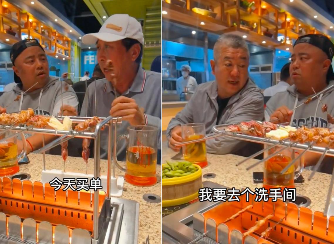 The 64yearold Feng Gong shop eats roasted kidneys!Drinking a big