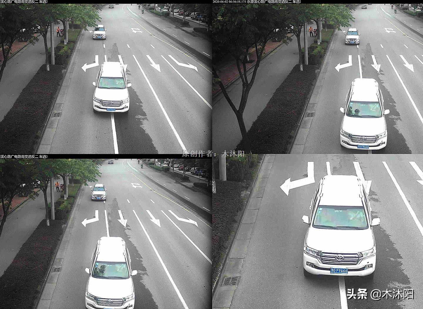 The dotted line can change lanes or turn around, but if you encounter