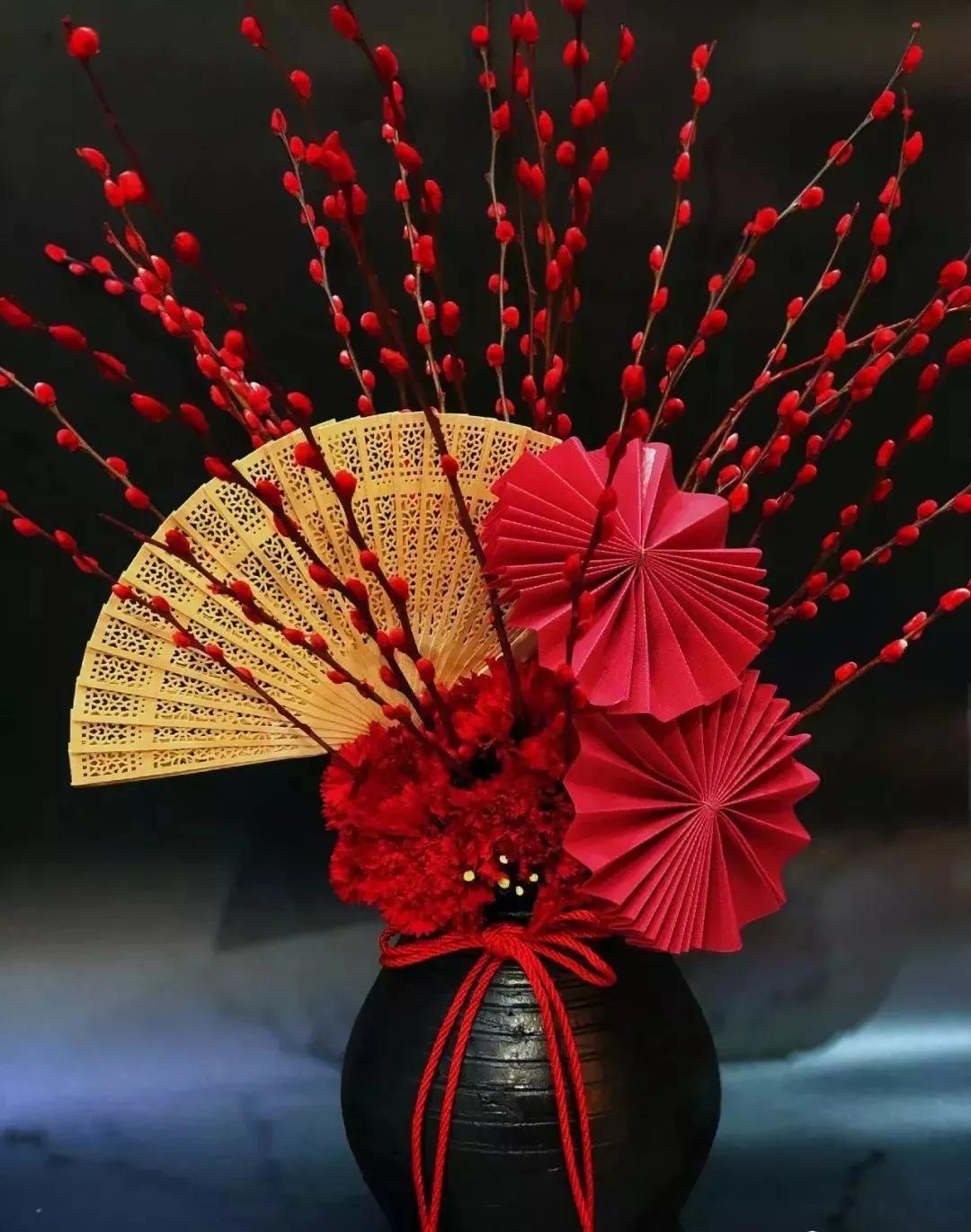 Nine kinds of auspicious and happy New Year's Eve flowers are