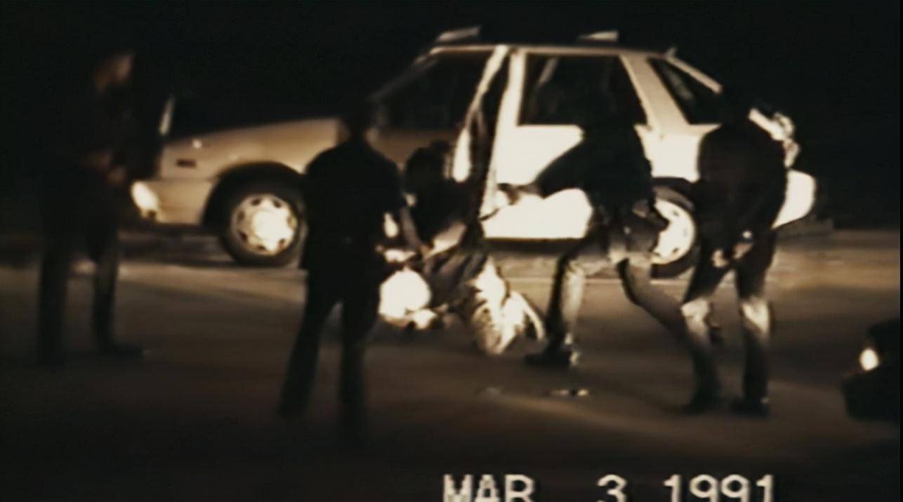 The Rodney King incident that triggered the Los Angeles riots: a baton ...