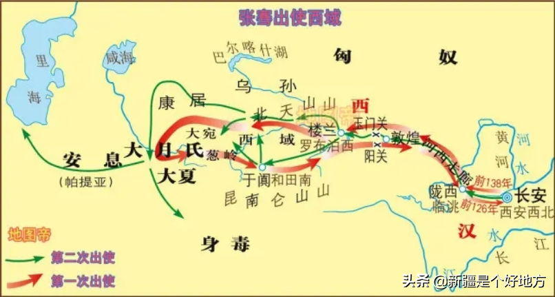 The branch line of the Silk Road runs through the Tianshan Mountains ...