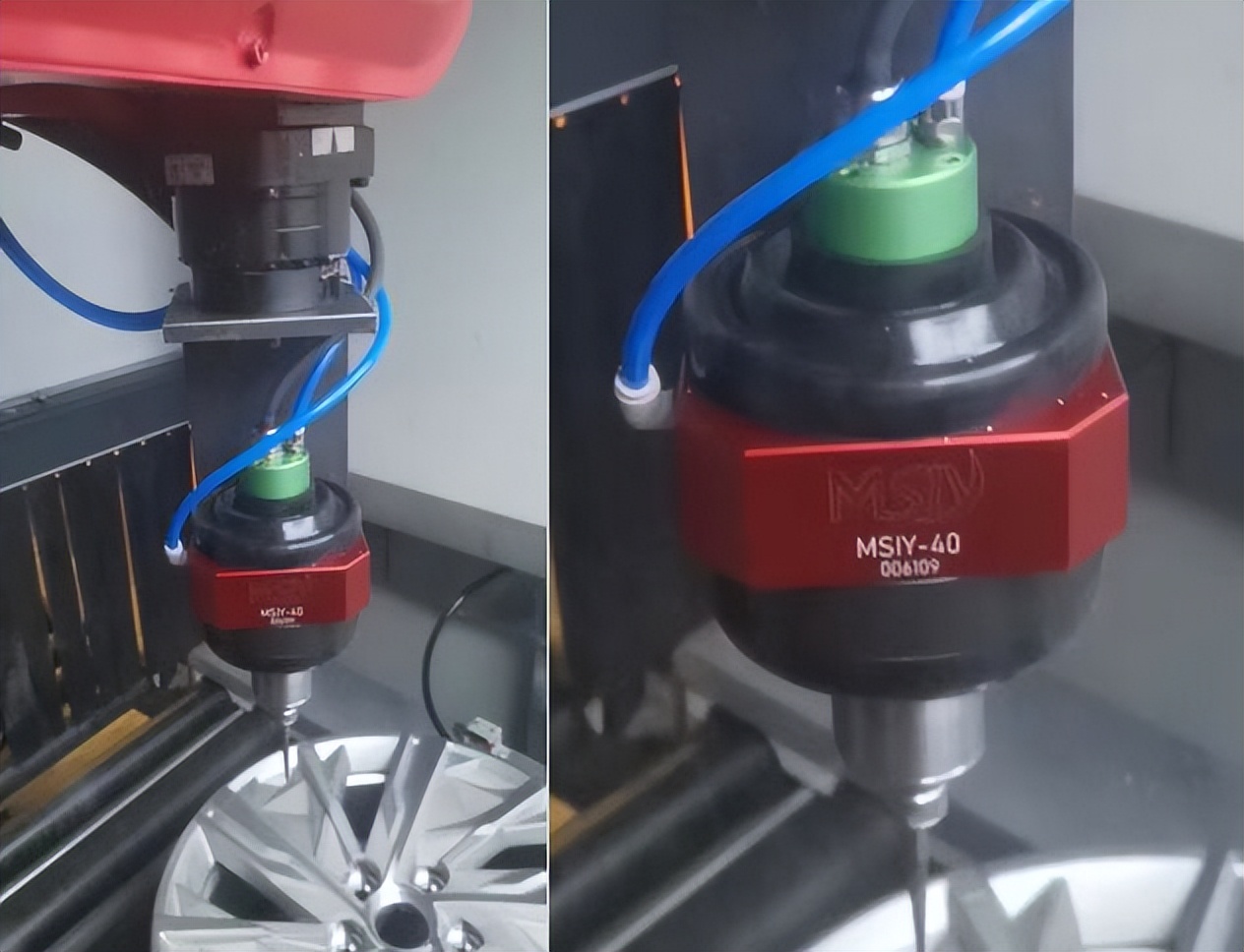 Deburring aluminum parts of new energy vehicles can be done by adding a floating spindle to the