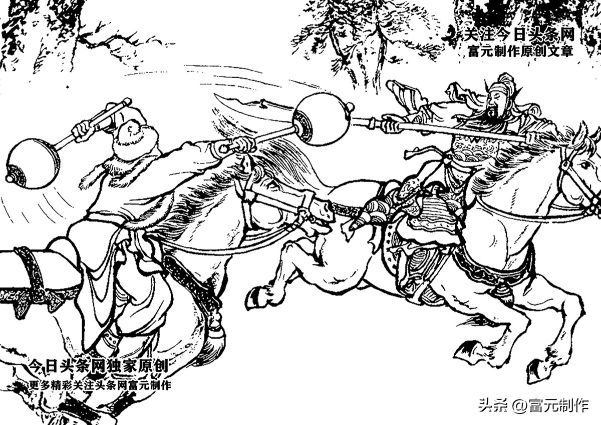 The golden hammer general who fought against Yang Hu, the ruthless spear master who bravely