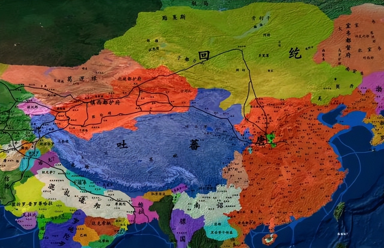 The formation of the threelegged confrontation between the Tang, Tubo
