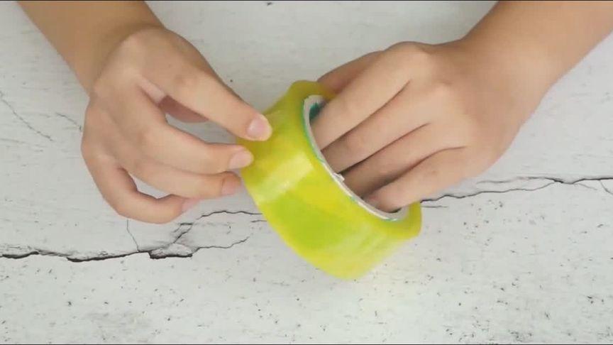 It is so simple to remove the traces left by the tape, teach you a ...