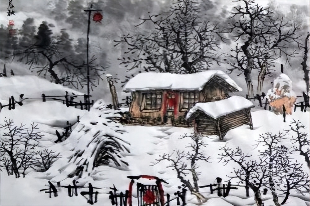 Liu Changqing's poem [Master of Furong Mountain in Fengxue] depicts a ...