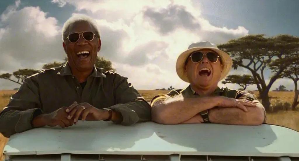 Analyzing character comparisons in the movie "The Bucket List"? In