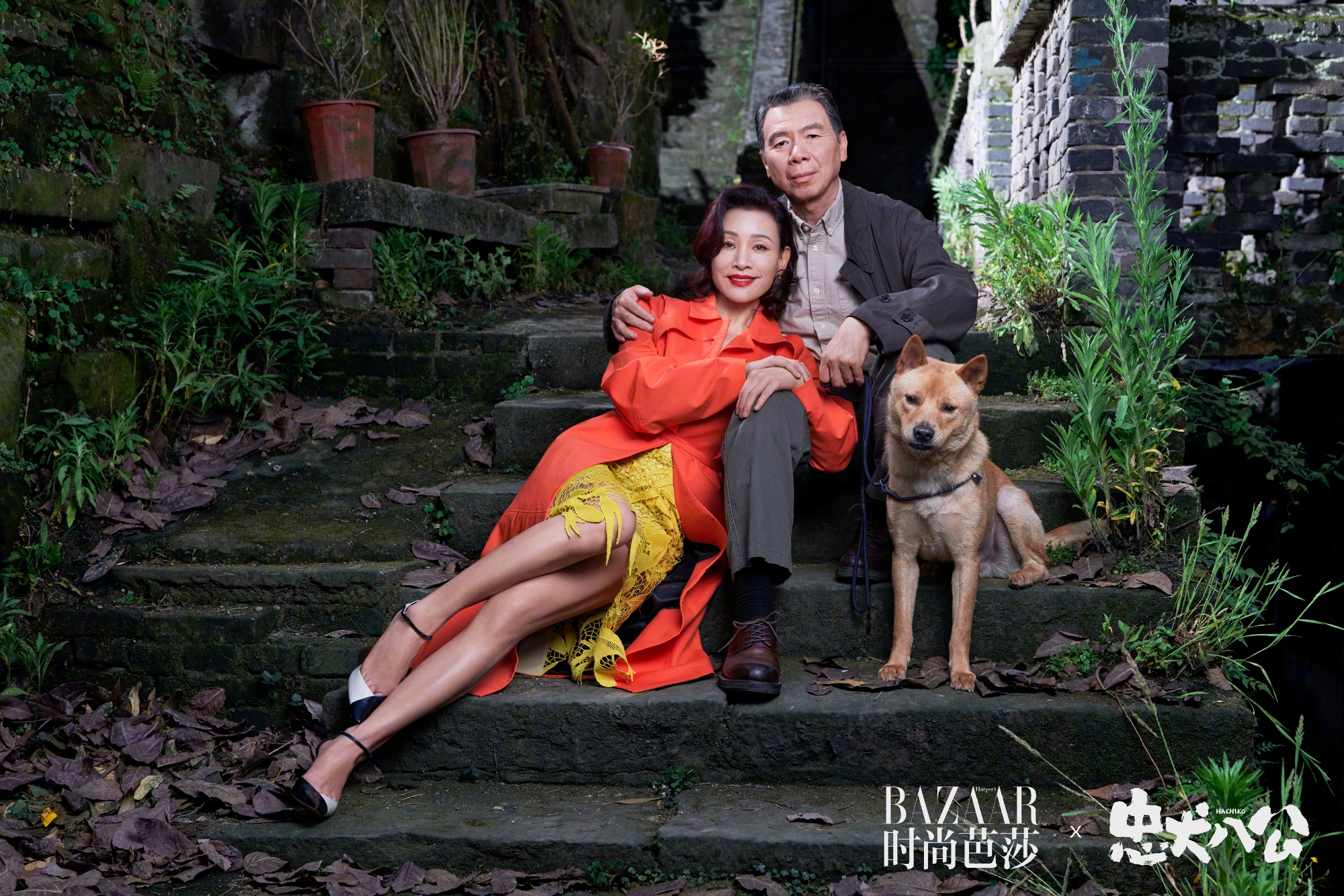 Chen Chong and Feng Xiaogang appeared on "Harper's Bazaar", showing off ...