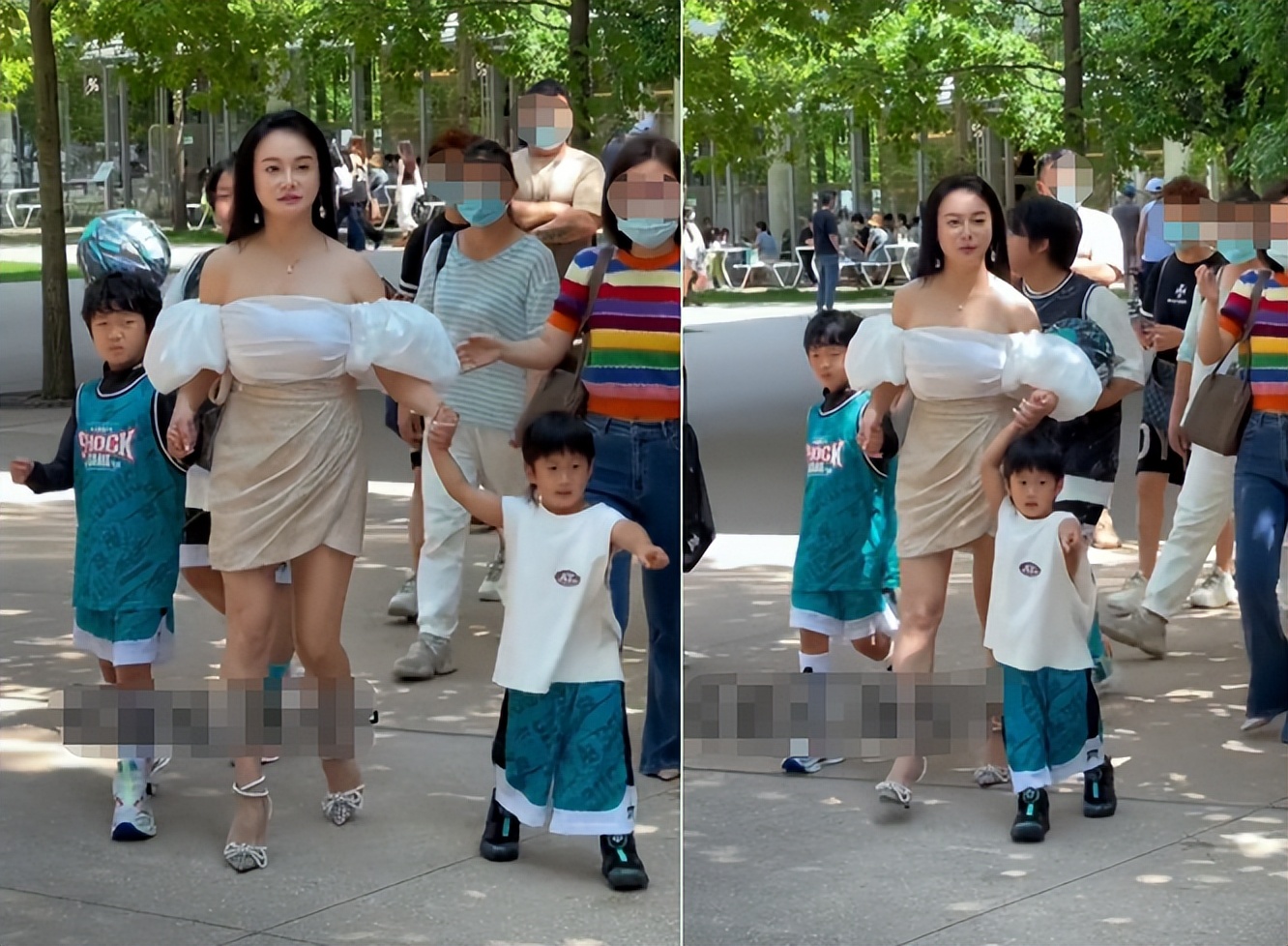 Ran Yingying brought her baby to the event, causing controversy!Wearing