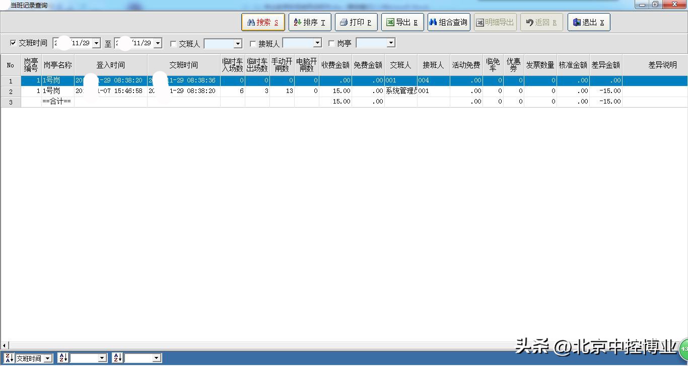 Standard version of vehicle management system access query module iNEWS