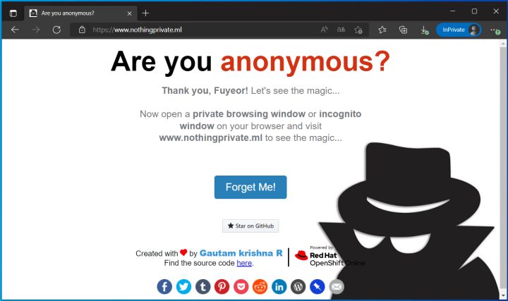 Difference between browser private mode and normal mode - iNEWS