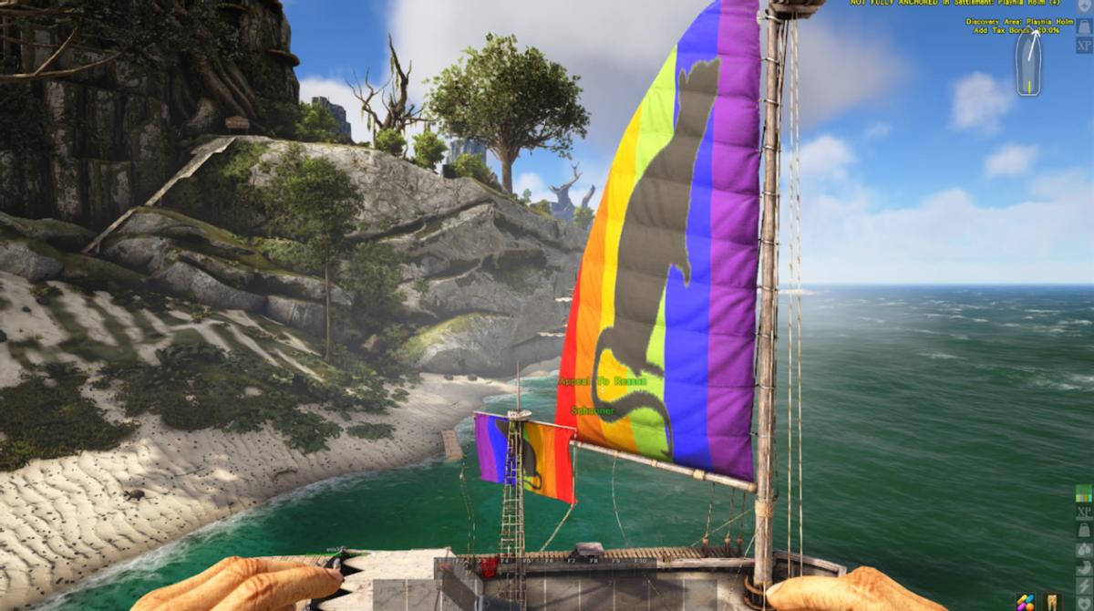 A battleship with super mobility, the Steam pirate game "ATLAS" Harrier