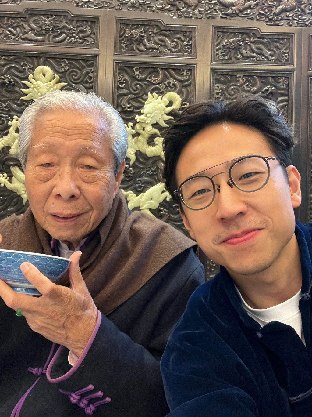 Wu Qianyu congratulates the future grandpa Shi Ziqing for winning the ...