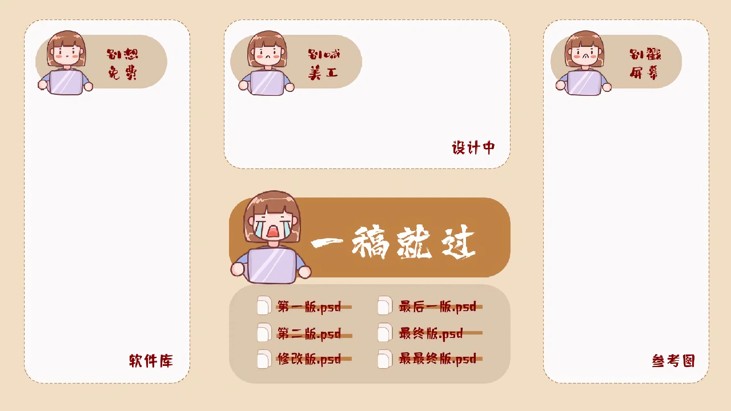 打工人專用分區電腦桌面壁紙 - 資訊咖