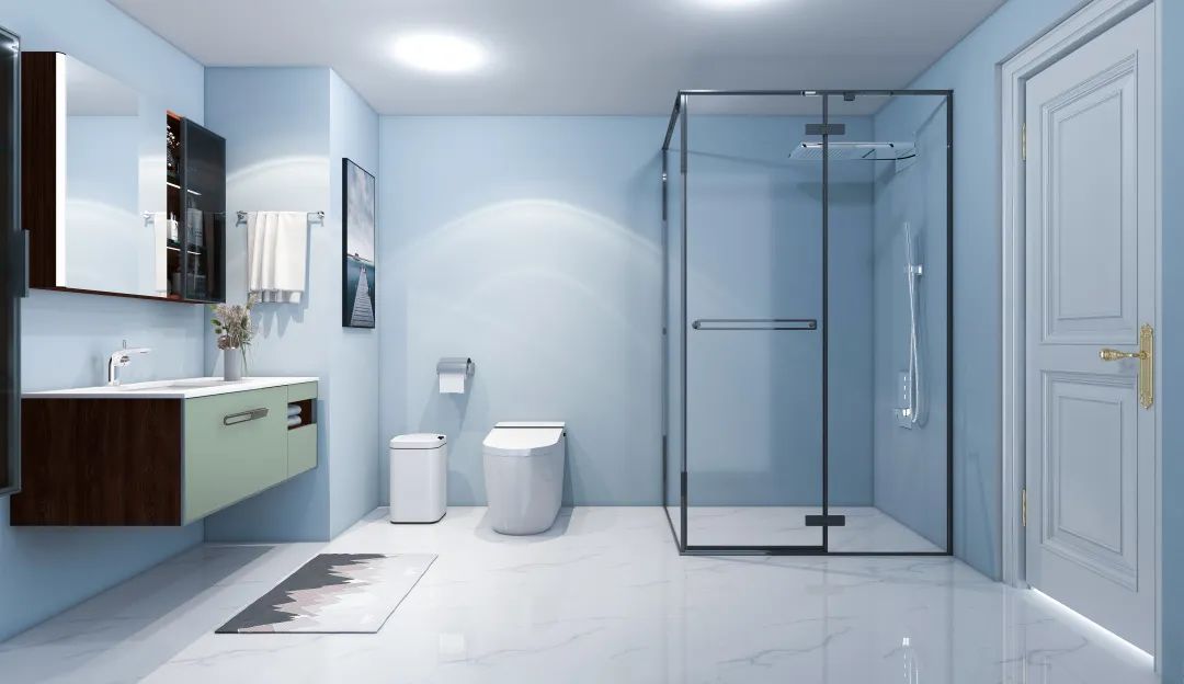 Gobo full bathroom suite puts a cool dress on the bathroom, saying