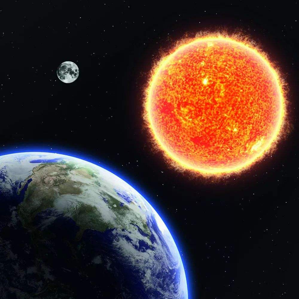 It takes 8 minutes for sunlight to reach the earth. The human eye can ...