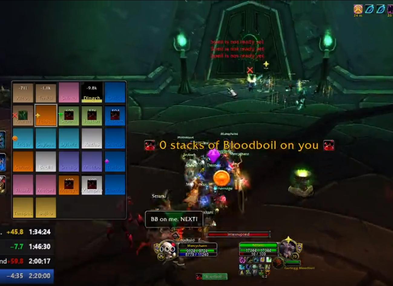 Warcraft TBC The blood boils and the mobs are unclear, the thieves can