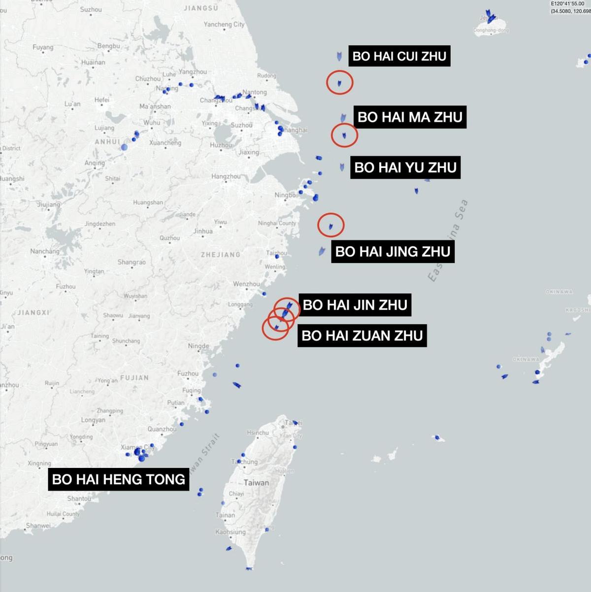 Chinese Roro Plan After the two U.S. ships crossed the Taiwan Strait, seven Chinese ro-ro ...