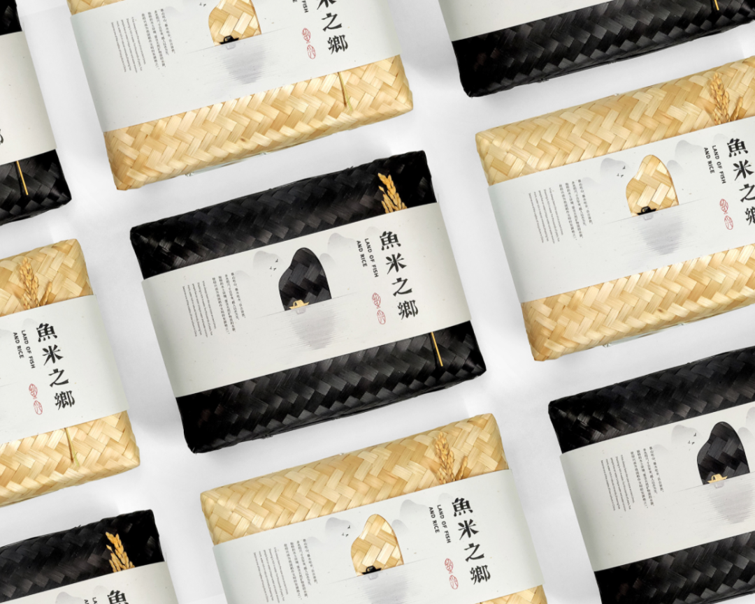 Combining traditional and modern aesthetics, these rice packaging ...