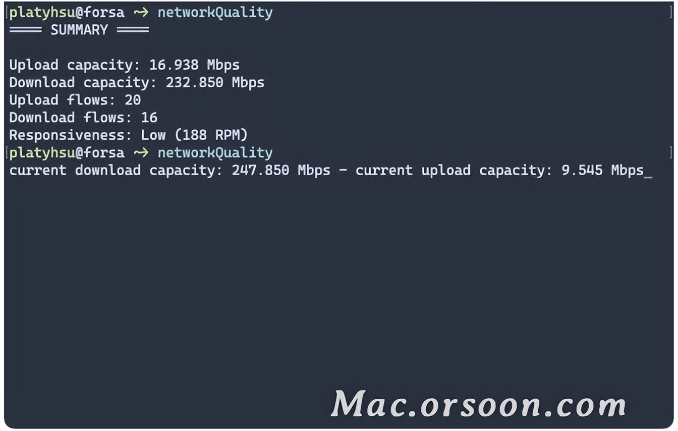 How to detect network speed on mac?macOS Monterey Test Network Quality