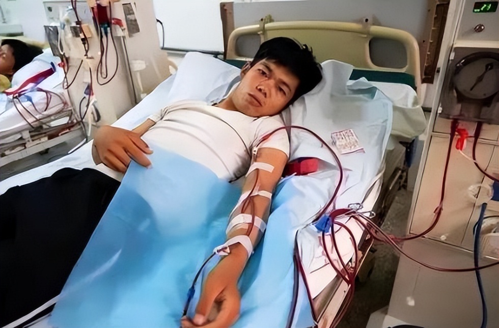 A 37yearold man suffers from uremia and relies on dialysis to survive