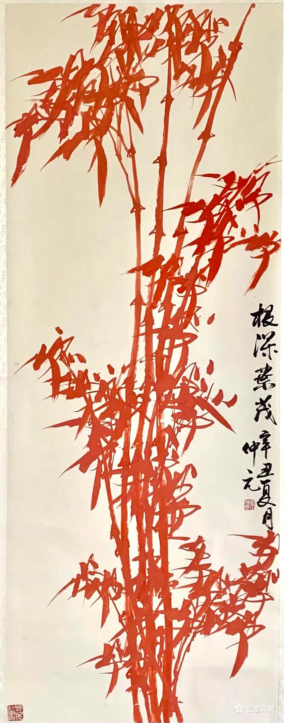 Known for his freehand brushwork with orchid and bamboo splashing ink ...