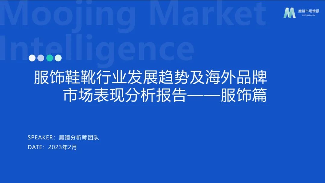 2023 Apparel and Footwear Industry Analysis Report (Apparel) iNEWS