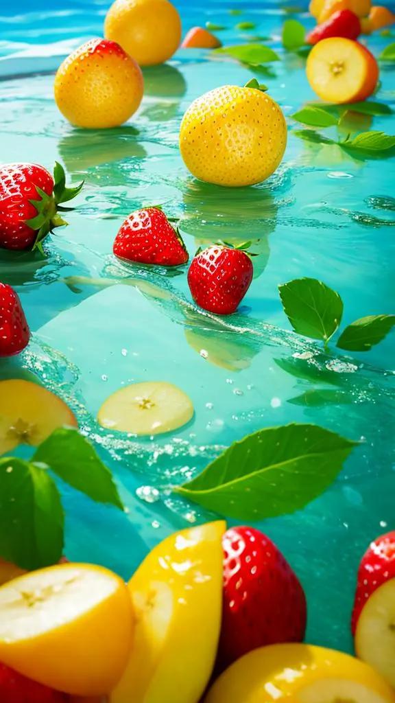 Clear and bright refreshing fruit wallpaper - iNEWS