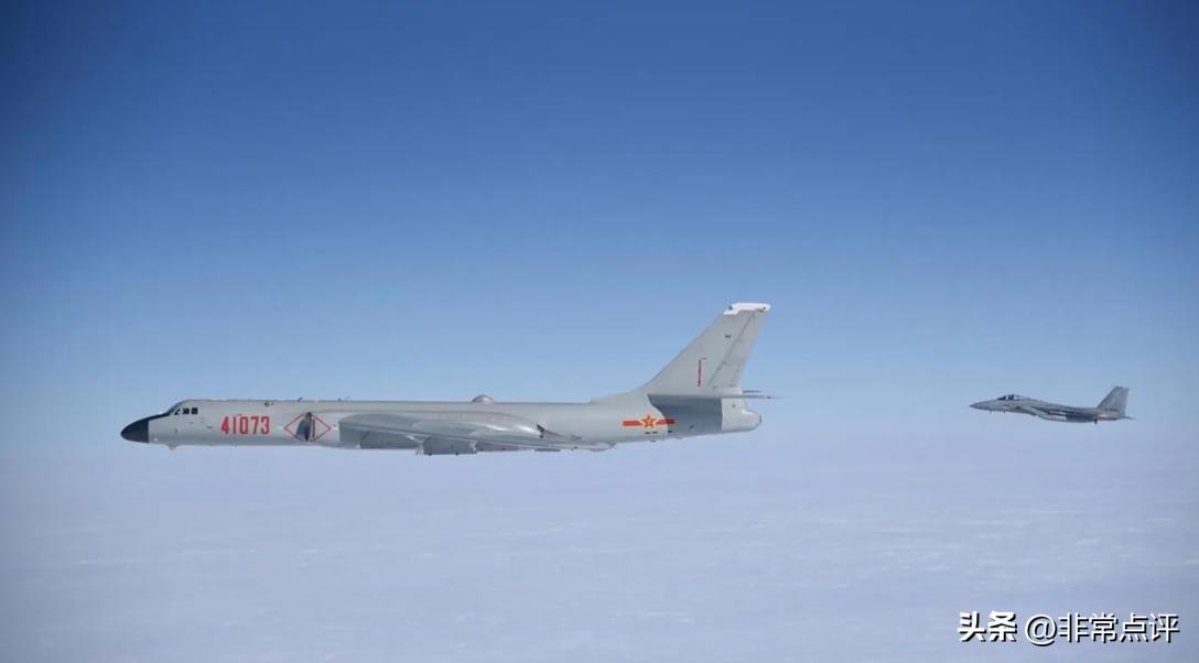 The mainland army plane is approaching the northern part of Taiwan ...