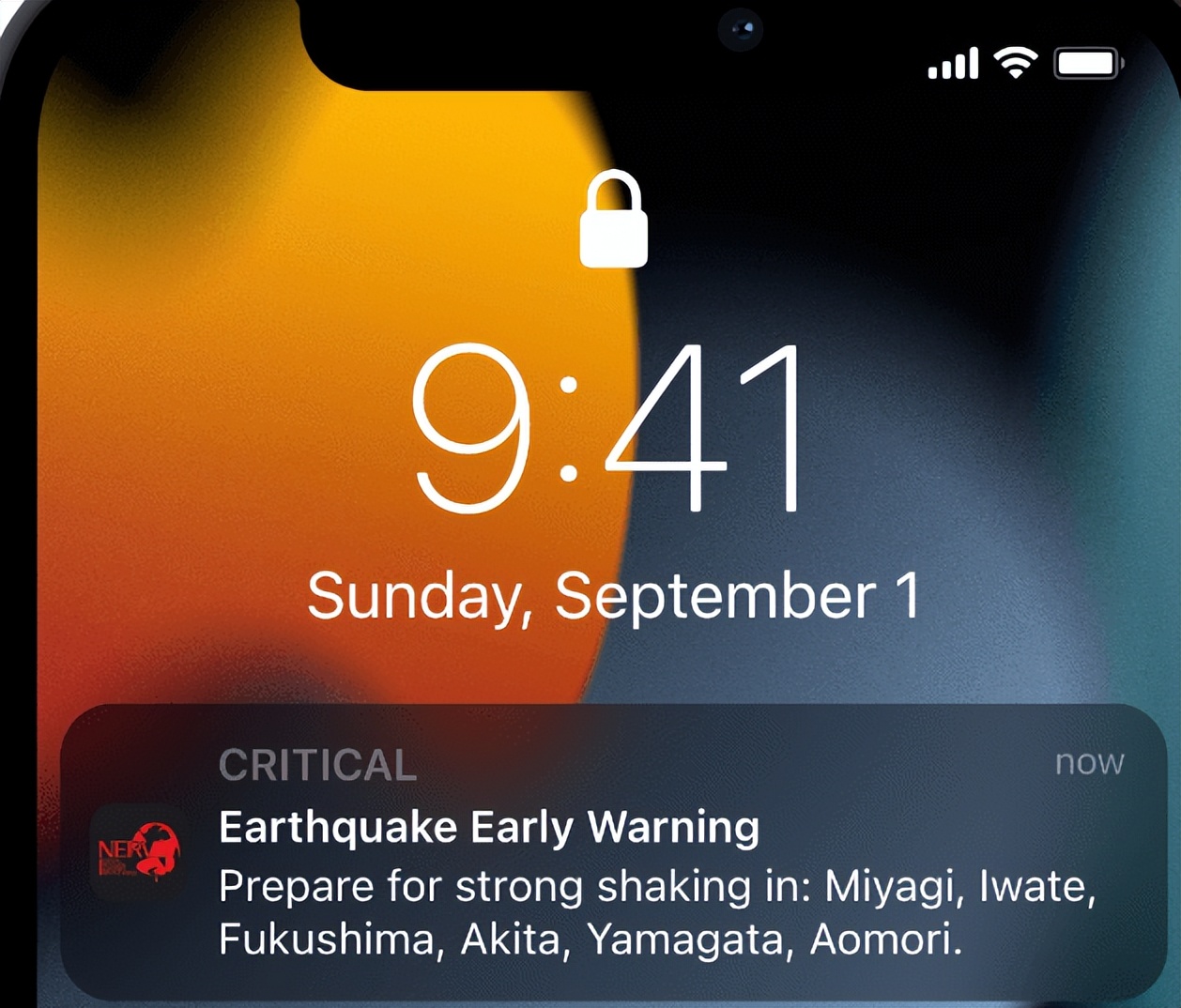 Why doesn't Apple have an earthquake warning? Is it really a region