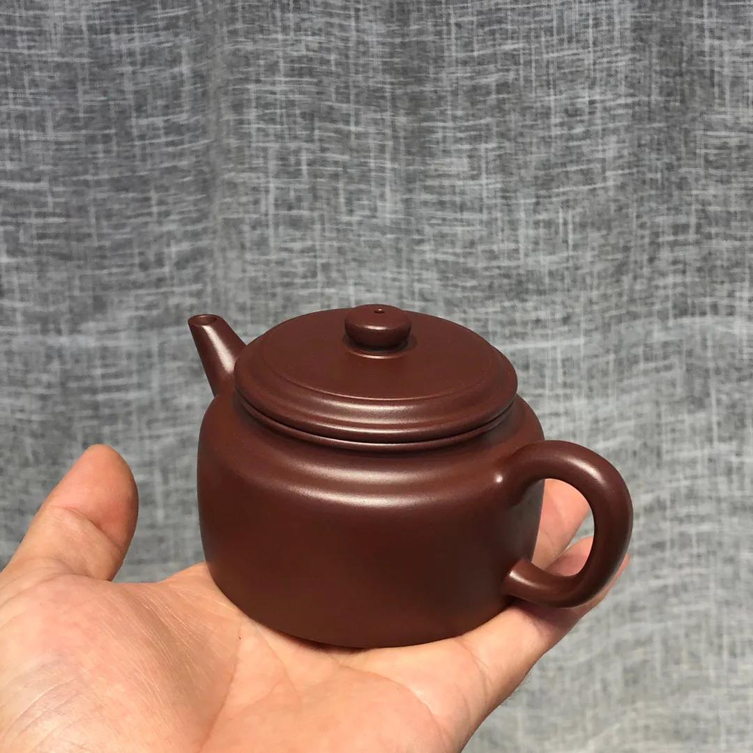 Fully handmade purple clay teapot Jianliu Dezhong iNEWS