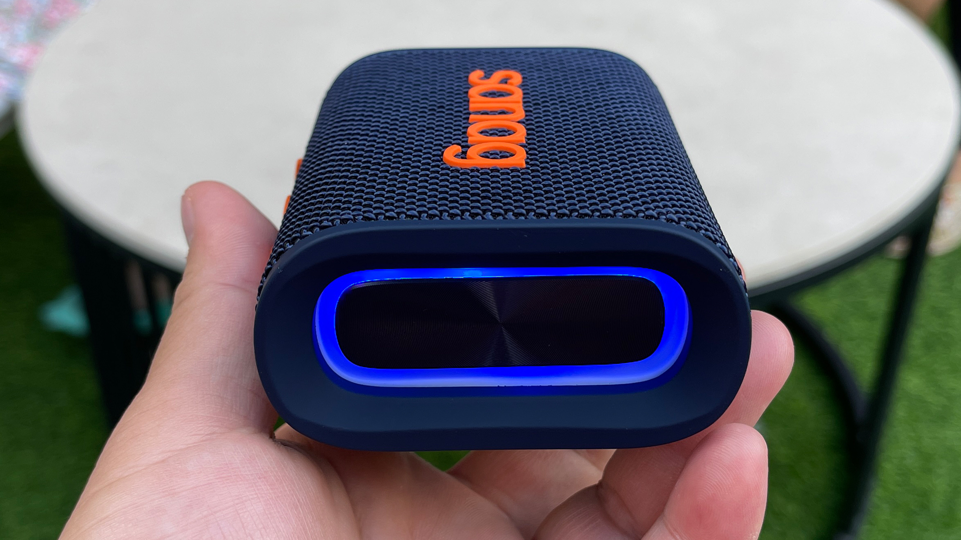 I call it a portable outdoor bluetooth speaker ceiling, Sanag M13S out