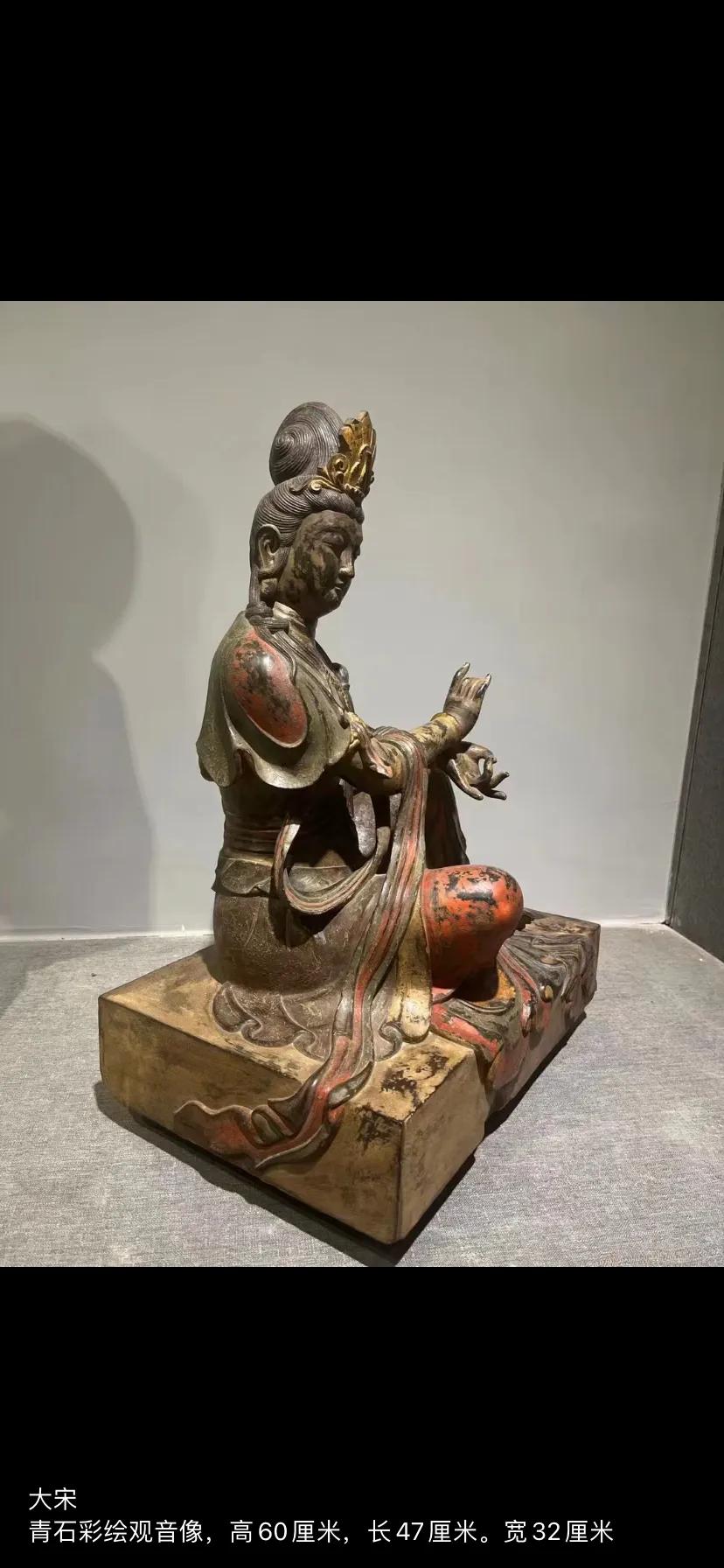 Song Qingshi Painted Avalokitesvara Statue - iNEWS