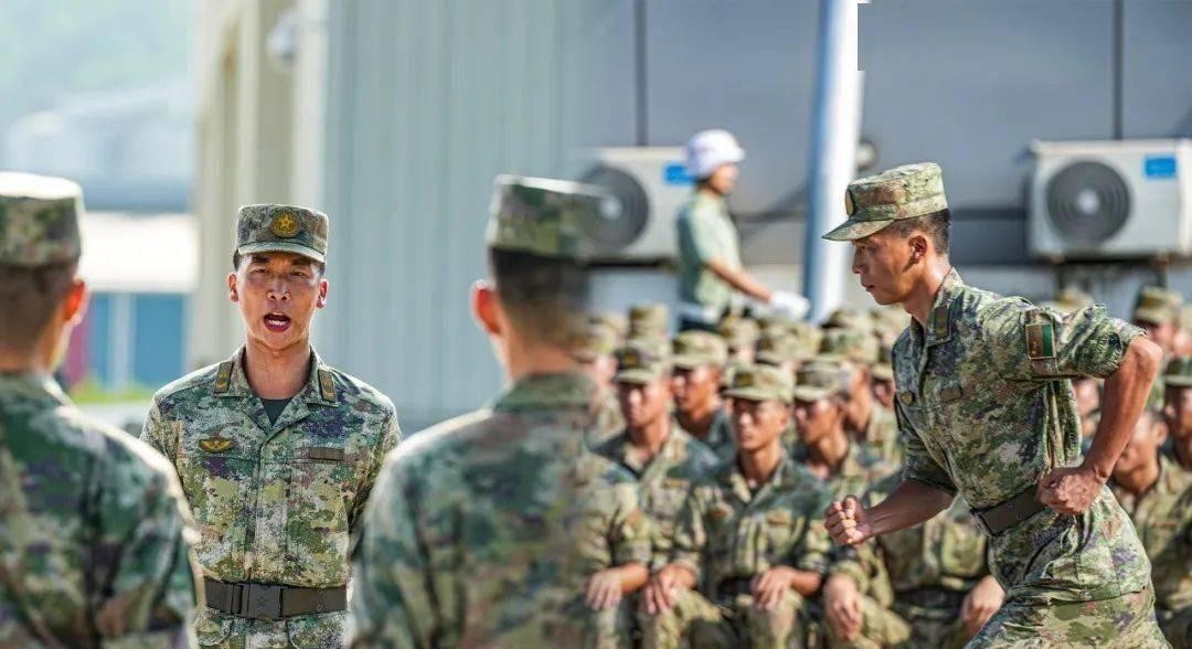 The troops are in formation, and all officers and sergeants are on the ...