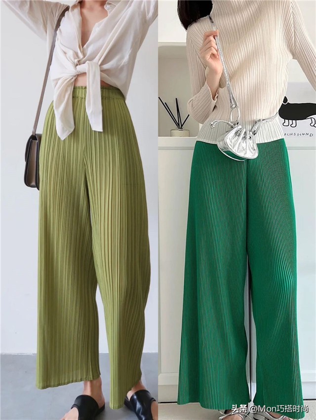 Half Pleats Slacks